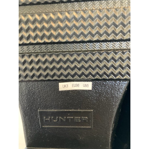 HUNTER NEW Sz 5 Gloss Quilted Tall Rain Boot - Picture 6 of 9